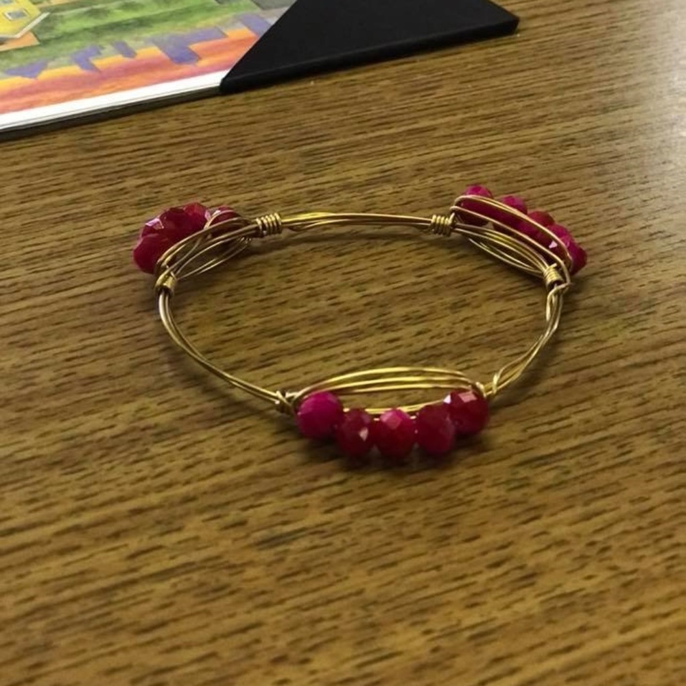 bourbon & boweties inspired wire wrapped bracelet